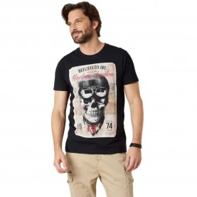 Тениска Deeluxe Clem short sleeve T-shirt - Black (Charcoal) тениска,мъжки,тениски,дамски,тениски,deeluxe,clem,short,sleeve,t,shirt,black,(charcoal)