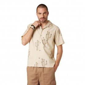 Риза с къс ръкав Deeluxe Cody short sleeve shirt - Beige (Light Beige) риза,с,къс,ръкав,дамски,ризи,мъжки,ризи,deeluxe,cody,short,sleeve,shirt,beige,(light,beige)