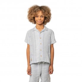 Риза с къс ръкав Deeluxe Mio short sleeve shirt - Blue (Steel Blue) риза,с,къс,ръкав,дамски,ризи,мъжки,ризи,deeluxe,mio,short,sleeve,shirt,blue,(steel,blue)