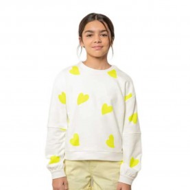 Блуза Deeluxe Mitsie sweatshirt - White (Neon Yellow) блуза,детски,блузи,deeluxe,mitsie,sweatshirt,white,(neon,yellow)