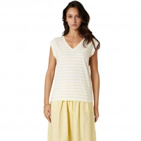 Тениска Deeluxe Vamika sleeveless V neck T-Shirt - Yellow (Light Yellow) тениска,мъжки,тениски,дамски,тениски,deeluxe,vamika,sleeveless,v,neck,t,shirt,yellow,(light,yellow)