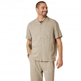 Риза с къс ръкав Deeluxe Zaltor short sleeve shirt - Beige (Khaki) риза,с,къс,ръкав,дамски,ризи,мъжки,ризи,deeluxe,zaltor,short,sleeve,shirt,beige,(khaki)