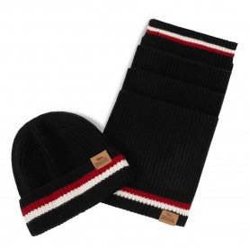 шал,ръкавици,шапки,и,шалове,lonsdale,butleigh,scarf,black,(black,dark,red,ecru)