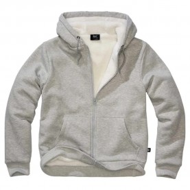 блуза,мъжки,пуловери,brandit,teddylining,full,zip,sweatshirt,grey,(grey,melange)