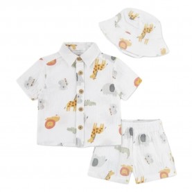 Huggies clothes 5Z3095 short sleeve set - White (Snow White) детски,екипи,детски,облекла,за,момчета,huggies,clothes,5z3095,short,sleeve,set,white,(snow,white)