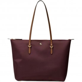 Чанта за през рамо Lauren Keaton Medium shoulder bag - Brown (Dark Garnet / Lauren Tan) чанта,за,през,рамо,всички,чанти,lauren,keaton,medium,shoulder,bag,brown,(dark,garnet,lauren,tan)