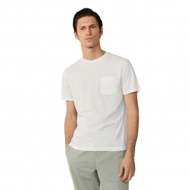 Тениска Hackett HM5000101 short sleeve T-shirt - White (Off White) тениска,мъжки,тениски,дамски,тениски,hackett,hm5000101,short,sleeve,t,shirt,white,(off,white)
