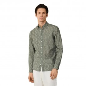 Риза с дълъг ръкав Hackett Tiger long sleeve shirt - Green (Sage Green) риза,с,дълъг,ръкав,дамски,ризи,мъжки,ризи,hackett,tiger,long,sleeve,shirt,green,(sage,green)