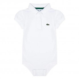 Lacoste kids 147120 short sleeve body - White (White) детски,облекла,за,момичета,lacoste,kids,147120,short,sleeve,body,white,(white)