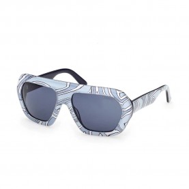 Слънчеви очила Pucci EP0252 woman sunglasses - Blue (Blue / White) слънчеви,очила,слънчеви,очила,pucci,ep0252,woman,sunglasses,blue,(blue,white)