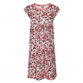 рокля,дамски,поли,и,рокли,nax,lofo,short,sleeve,dress,multicolor,pink,(georgia,peach)