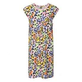 рокля,дамски,поли,и,рокли,nax,lofo,short,sleeve,dress,multicolor,(romance,rose)