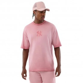 Тениска New era MLB Washed Logo New York Yankees short sleeve T-shirt - Pink (Pastel Pink / Black) тениска,мъжки,тениски,дамски,тениски,new,era,mlb,washed,logo,new,york,yankees,short,sleeve,t,shirt,pink,(pastel,pink,black)