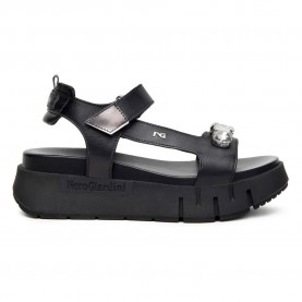 Сандали на платформа Nero giardini E410707D wedge sandals - Black (Black) сандали,на,платформа,дамски,сандали,и,чехли,nero,giardini,e410707d,wedge,sandals,black,(black)