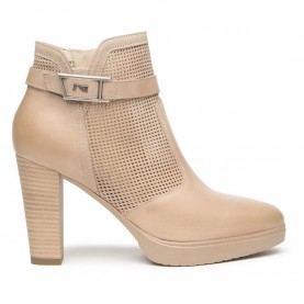 Nero giardini E615090D heel booties - Beige (Champagne) дамски,боти,мъжки,боти,nero,giardini,e615090d,heel,booties,beige,(champagne)