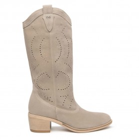 Обувки Nero giardini E615122D heel boots - Beige (Crete) обувки,дамски,боти,мъжки,боти,nero,giardini,e615122d,heel,boots,beige,(crete)