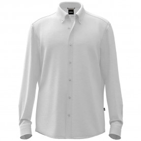 BOSS Liam 262 10258366 shirt - White (White) дамски,ризи,мъжки,ризи,boss,liam,262,10258366,shirt,white,(white)