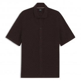 Блуза BOSS Nappo 10278965 sweater - Brown (Dark Brown) блуза,мъжки,пуловери,дамски,пуловери,boss,nappo,10278965,sweater,brown,(dark,brown)