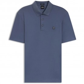 BOSS Parris 01 10263030 short sleeve polo - Blue (Open Blue) дамски,блузи,с,яка,мъжки,блузи,с,яка,boss,parris,01,10263030,short,sleeve,polo,blue,(open,blue)