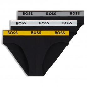 Слипове BOSS Power Brief 10276620 slips 3 units - Black (Black) слипове,мъжко,бельо,boss,power,brief,10276620,slips,3,units,black,(black)