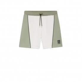 Къси панталони HUGO Darynto 10268480 sweat shorts - Green / White (Light Pastel Green) къси,панталони,мъжки,панталони,дамски,панталони,hugo,darynto,10268480,sweat,shorts,green,white,(light,pastel,green)