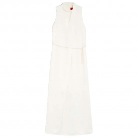 Рокля HUGO Kewina 10263720 sleeveless long dress - White (Open White) рокля,дамски,поли,и,рокли,hugo,kewina,10263720,sleeveless,long,dress,white,(open,white)