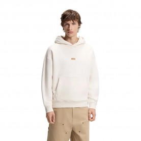 Суичър HUGO Nazardo 10257685 BLUE hoodie - Beige (Open White) суичър,мъжки,пуловери,hugo,nazardo,10257685,blue,hoodie,beige,(open,white)
