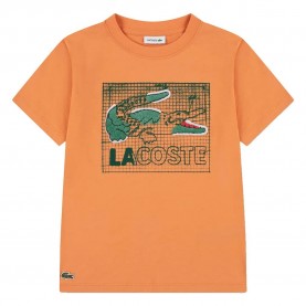 тениска,мъжки,тениски,дамски,тениски,lacoste,847583,short,sleeve,t,shirt,orange,(blossom)