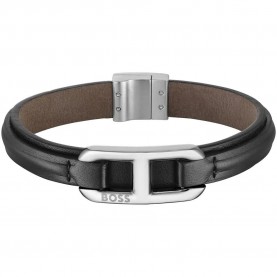 HUGO 1580783M bracelet - Brown (Black / Silver) бижутерия,hugo,1580783m,bracelet,brown,(black,silver)