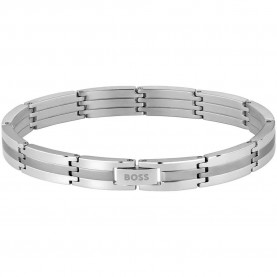 HUGO 1580803 bracelet - Silver (Brown / Silver) бижутерия,hugo,1580803,bracelet,silver,(brown,silver)