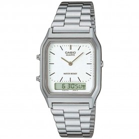 Часовник Casio 230A7D watch refurbished - Silver (Silver Grey / Silver Grey / White) часовник,часовници,casio,230a7d,watch,refurbished,silver,(silver,grey,silver,grey,white)