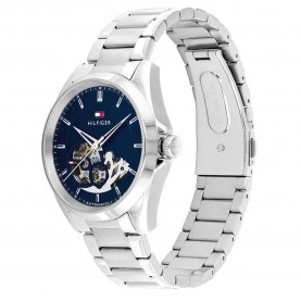 часовник,часовници,tommy,hilfiger,baker,automatic,39mm,watch,silver,(silver,navy)