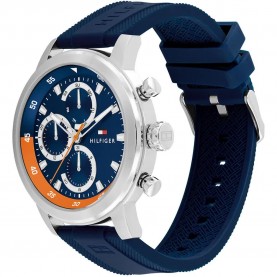 Часовник Tommy hilfiger Rocky 46mm watch - Blue (Navy / Silver / Navy / Orange) часовник,часовници,tommy,hilfiger,rocky,46mm,watch,blue,(navy,silver,navy,orange)