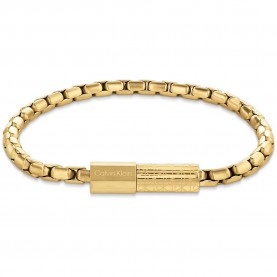 бижутерия,calvin,klein,contoured,barrel,bracelet,golden,(gold)