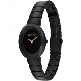 часовник,часовници,calvin,klein,twisted,bezel,24mm,woman,watch,black,(black,black)