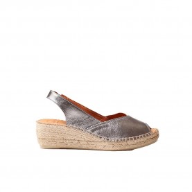 Сандали на платформа Toni pons Bernia-P esparto wedge sandals - Silver (Steel) сандали,на,платформа,дамски,сандали,и,чехли,toni,pons,bernia,p,esparto,wedge,sandals,silver,(steel)