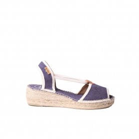 Сандали на платформа Toni pons Briana esparto wedge sandals - Purple (Navy / Ecru) сандали,на,платформа,дамски,сандали,и,чехли,toni,pons,briana,esparto,wedge,sandals,purple,(navy,ecru)