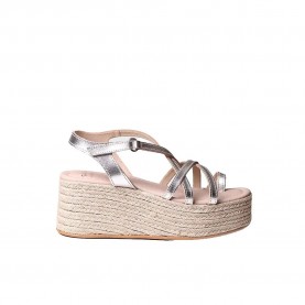 Сандали на платформа Toni pons Claudia esparto wedge sandals - Silver (Silver) сандали,на,платформа,дамски,сандали,и,чехли,toni,pons,claudia,esparto,wedge,sandals,silver,(silver)