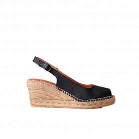 Сандали на платформа Toni pons Croacia esparto wedge sandals - Black (Black) сандали,на,платформа,дамски,сандали,и,чехли,toni,pons,croacia,esparto,wedge,sandals,black,(black)
