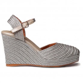 Toni pons Damaris Wedge Espadrilles - Grey (Platinum) дамски,еспадрили,toni,pons,damaris,wedge,espadrilles,grey,(platinum)