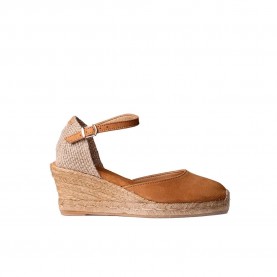 Toni pons Lloret-5 Wedge Espadrilles - Brown (Leather) дамски,еспадрили,toni,pons,lloret,5,wedge,espadrilles,brown,(leather)