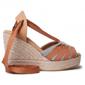 Сандали на платформа Toni pons Pals-Cc esparto wedge sandals - Brown (Denim / Leather) сандали,на,платформа,дамски,сандали,и,чехли,toni,pons,pals,cc,esparto,wedge,sandals,brown,(denim,leather)