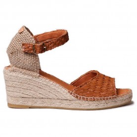 Сандали на платформа Toni pons Sarai esparto wedge sandals - Brown (Leather) сандали,на,платформа,дамски,сандали,и,чехли,toni,pons,sarai,esparto,wedge,sandals,brown,(leather)