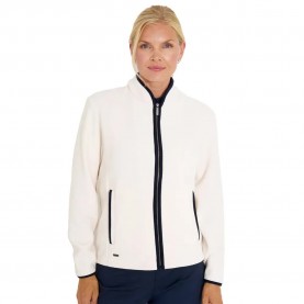 Блуза Abacus golf Foxhills Midlayer Full Zip woman sweater - White (Clam) блуза,мъжки,пуловери,дамски,пуловери,abacus,golf,foxhills,midlayer,full,zip,woman,sweater,white,(clam)