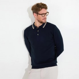 Abacus golf Niblick long sleeve polo - Blue (Navy) дамски,блузи,с,яка,мъжки,блузи,с,яка,abacus,golf,niblick,long,sleeve,polo,blue,(navy)