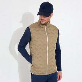 Елек Abacus golf Portrush Hybrid vest - Beige (Taupe) елек,мъжки,жилетки,abacus,golf,portrush,hybrid,vest,beige,(taupe)