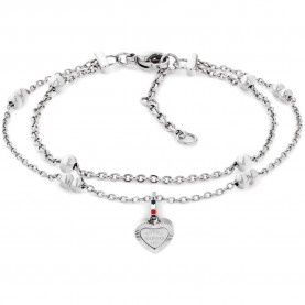 Tommy hilfiger 2781011 bracelet - Silver (Silver / Red) бижутерия,tommy,hilfiger,2781011,bracelet,silver,(silver,red)