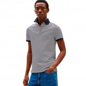 Tommy hilfiger 1985 Slim short sleeve polo - Blue (Desert Sky / White) дамски,блузи,с,яка,мъжки,блузи,с,яка,tommy,hilfiger,1985,slim,short,sleeve,polo,blue,(desert,sky,white)