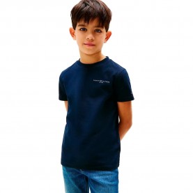 Тениска Tommy hilfiger Mini Corp Logo short sleeve T-shirt - Blue (Dark Night Navy) тениска,мъжки,тениски,дамски,тениски,tommy,hilfiger,mini,corp,logo,short,sleeve,t,shirt,blue,(dark,night,navy)