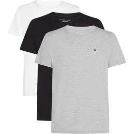 Тениска Tommy hilfiger UM0UM03870 short sleeve T-shirt 3 units - Multicolor (Grey Heather / Black / White) тениска,мъжки,тениски,дамски,тениски,tommy,hilfiger,um0um03870,short,sleeve,t,shirt,3,units,multicolor,(grey,heather,black,white)